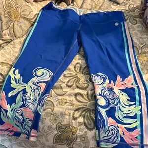 Lilly Pulitzer Light Blue Leggings Capri length